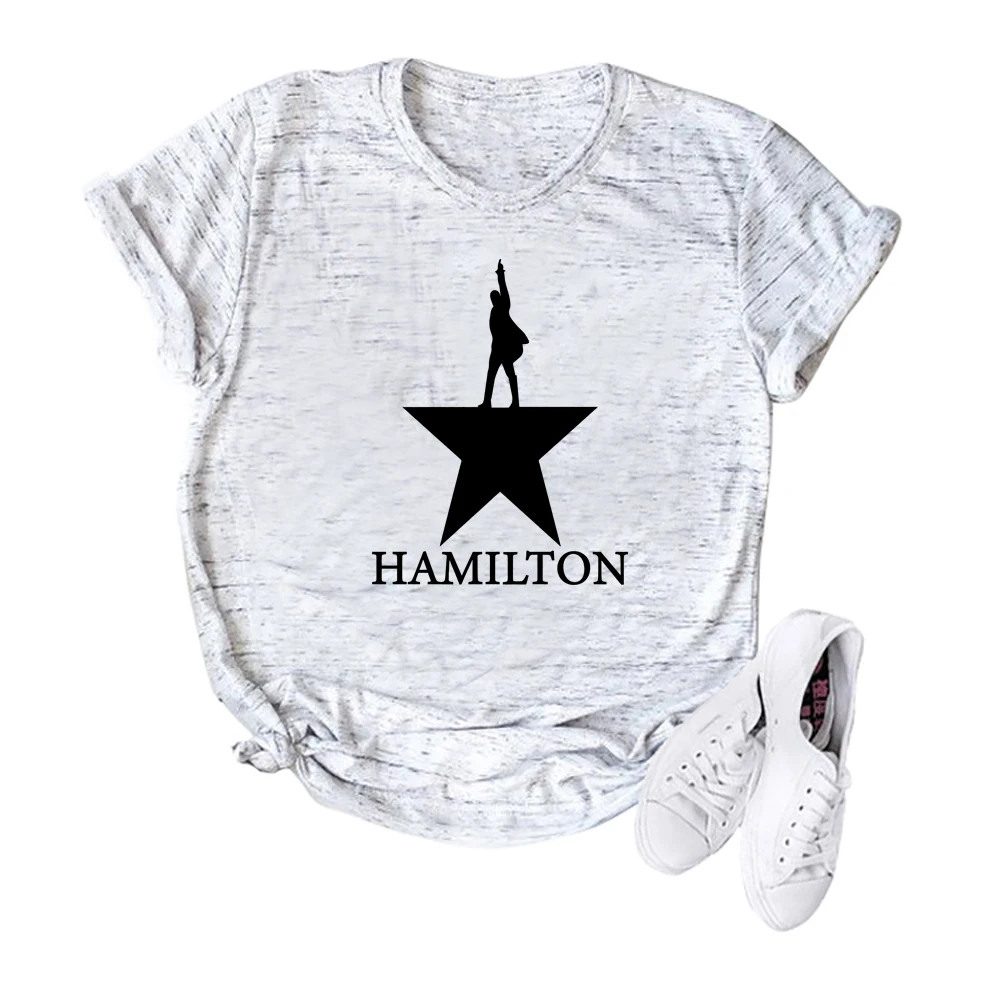 Golden Alexander Hamilton T-Shirt Broadway Musical Hamilton Shirt Rise Up Tee Gift for Fans Hipster Tops