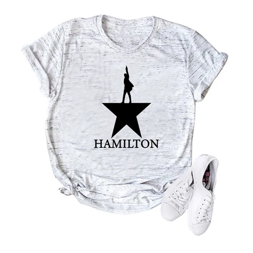 Imagen 2 del producto Camiseta Golden Alexander Hamilton, camisa Musical, camiseta Rise Up, regalo para fanáticos, Tops Hipster