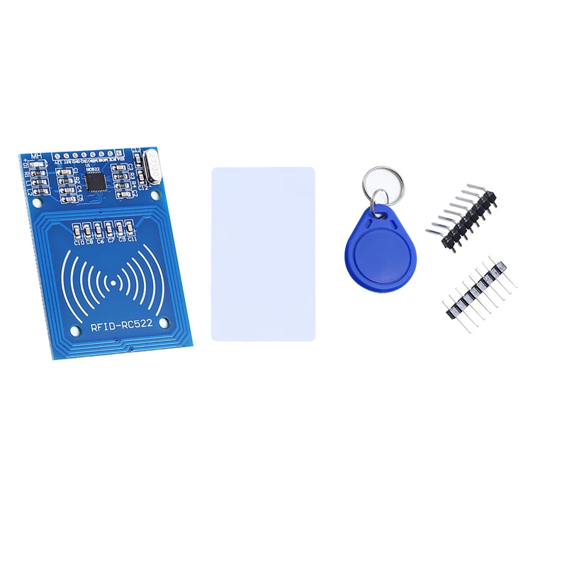 Módulo sem fio RFID IC para arduino, MFRC-522, RC-522, RC522, chave, SPI, gravador, leitor, cartão IC, proximidade, 1 conjunto