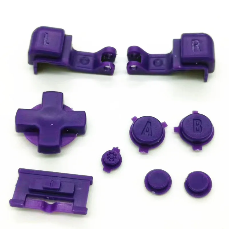 500 conjunto de teclas coloridas para gameboy advance sp gbasp botões conjunto completo r l a b d-pad