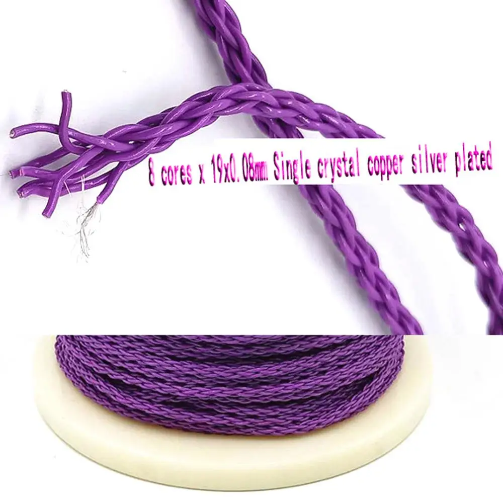 Haldane-Cable de actualización de auriculares balanceados, HIFI 2,5/3,5/4,4mm/XLR, chapado en plata para Audeze LCD-3 LCD3 LCD-2 LCD2 LCD-4