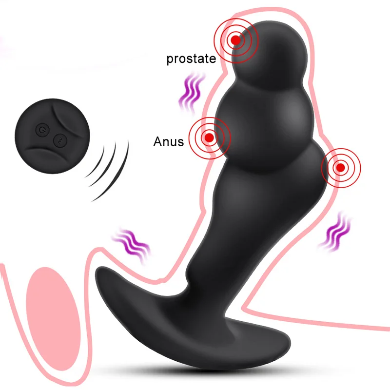 

Wireless Remote Control 10 Speeds G-spot Vibration Prostate Massager Anal Vibrator Sex Toys For Women Men Vibrating Butt Plug