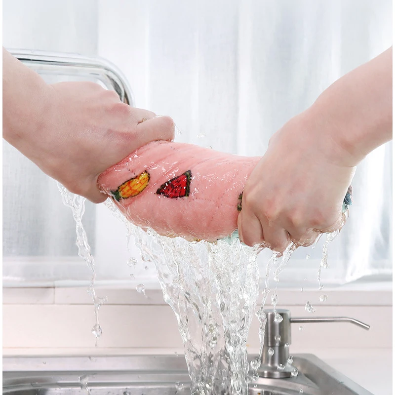 Dishcloth Microfiber Towel For Innovative Kitchen Utensils New 2022 Household Accessories Cleaning Tools Wipes Absorbent Rags