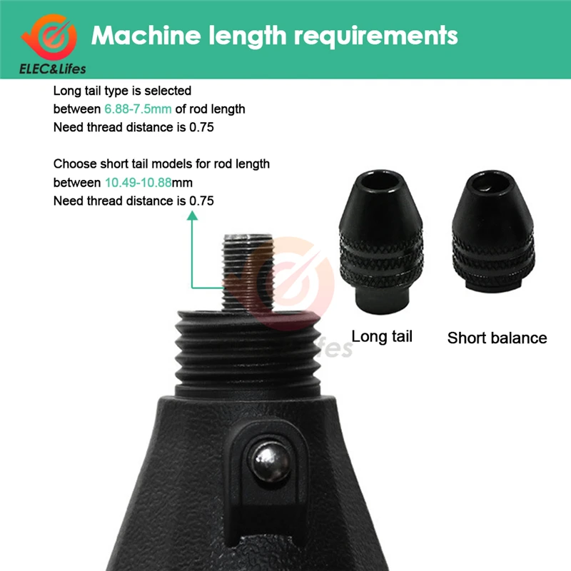 5 ชิ้น Mini Multifunctional Multi M7/M8 Keyless Drill Chuck สําหรับเครื่องมือโรตารี่ M8X0.75 M7x0.75mm Quick Change Three - Jaw เจาะ Chuck