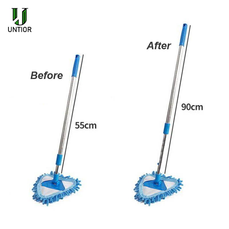 UNTIOR Window Cleaning Mop Glass Cleaner Wash Expansion Floor Sweeping Wall Wiper Long Handel Car Kitchen Glass Cleaning Tools