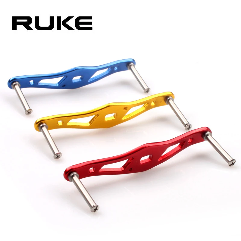 

RUKE New Fishing Reel Handle Alloy Aluminum Materials Fishing Rocker Fishing Reel Accessory Length 100mm Hole size 8X5mm