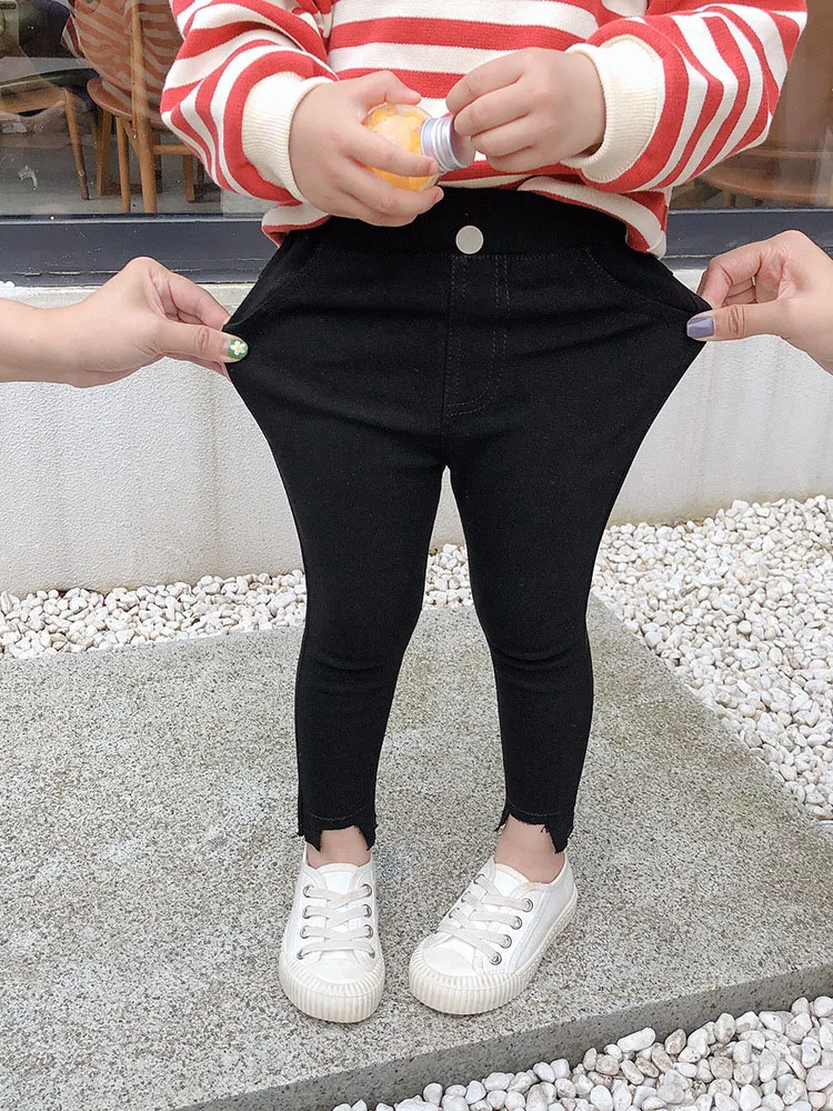 2020 Girl Fashion Pencil Pant Kids Children Casual Trousers