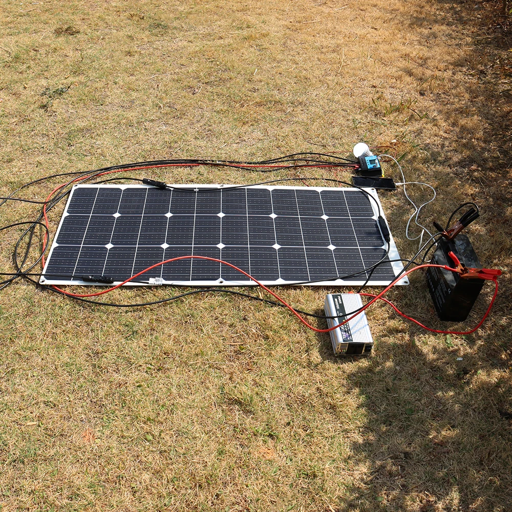 300W Flexible Solar Panel Kit 200W 18V 100W Monocrystalline Panel Solar Cell Camping Car RV Battery Charger Home Solares Paneles
