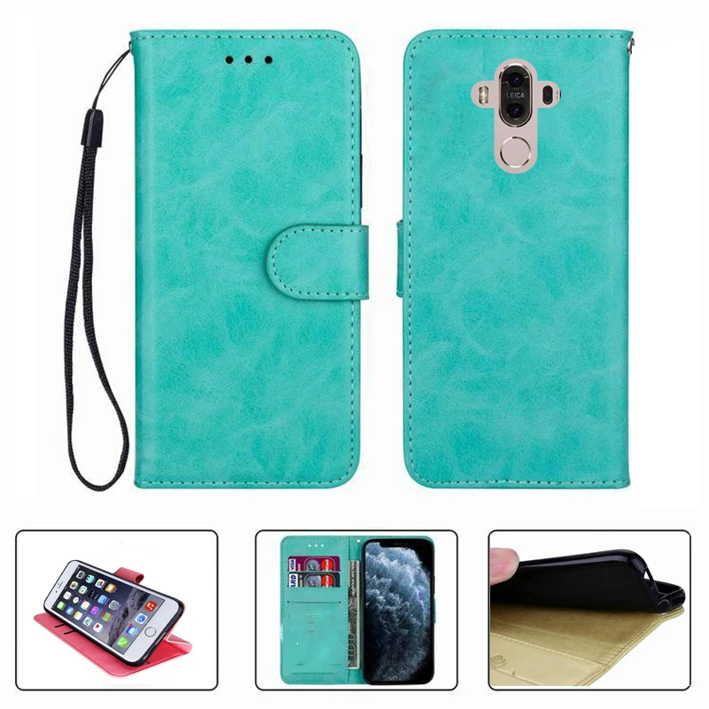 For Huawei Mate 9 Mate9 MHA-L29 MHA-L09 MHA-AL00 Wallet Case High Quality Flip Leather Phone Shell  Protective Cover Funda