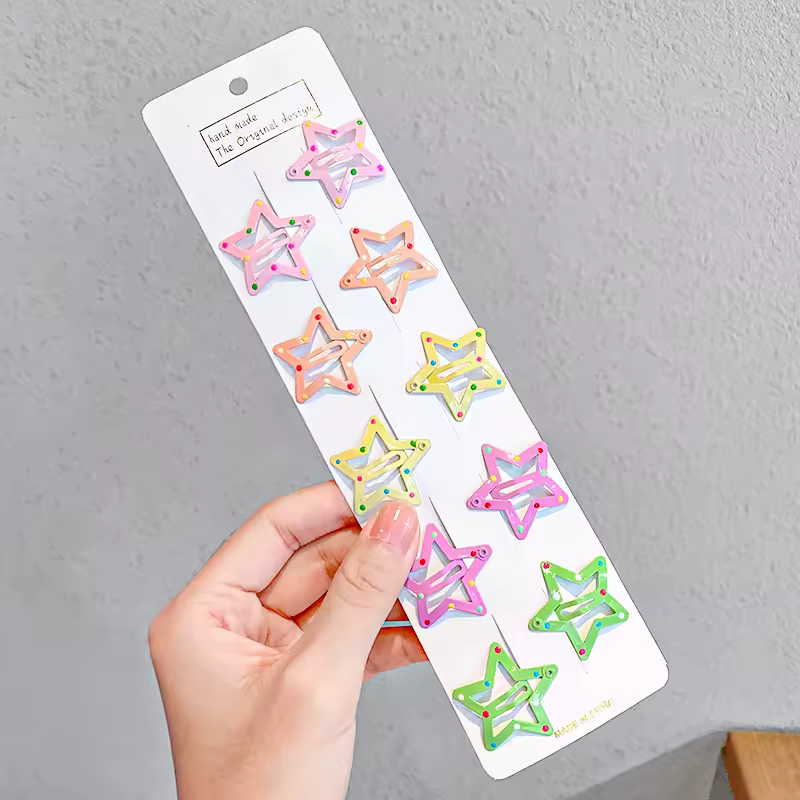 10/20/30/40 New Girls Cute Colorful Waterdrop Shape Hairpins Sweet Hair Clips Kids Barrettes Slid Clip Fashion Hair Accessories - Image 22