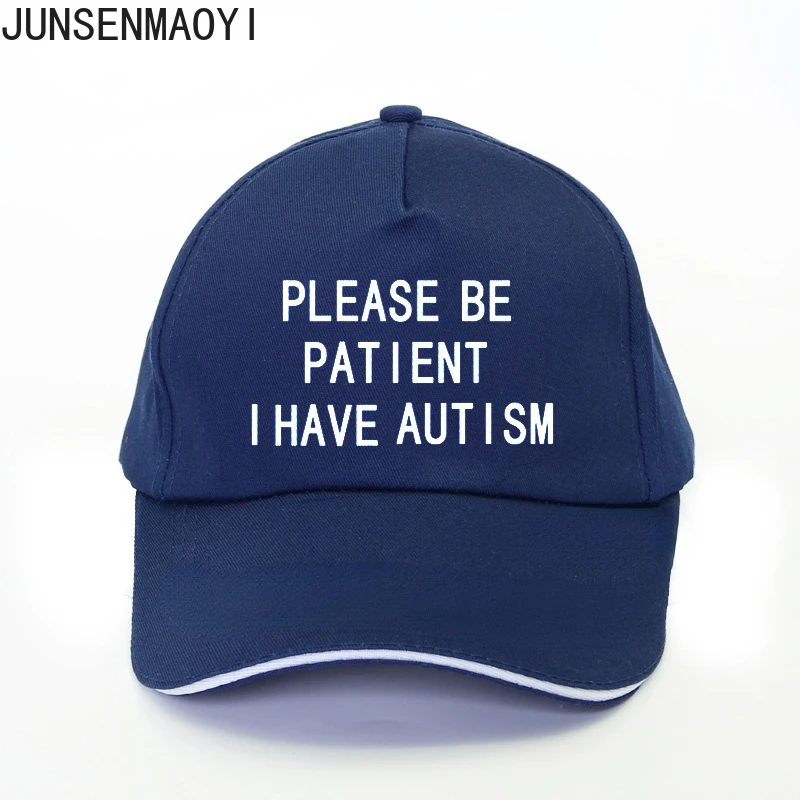 Summer Men Women Please Be Patient I Have Autism letter Trucker cap Leisure outdoor baseball Cap Unisex adjustable dad Sun-Hats