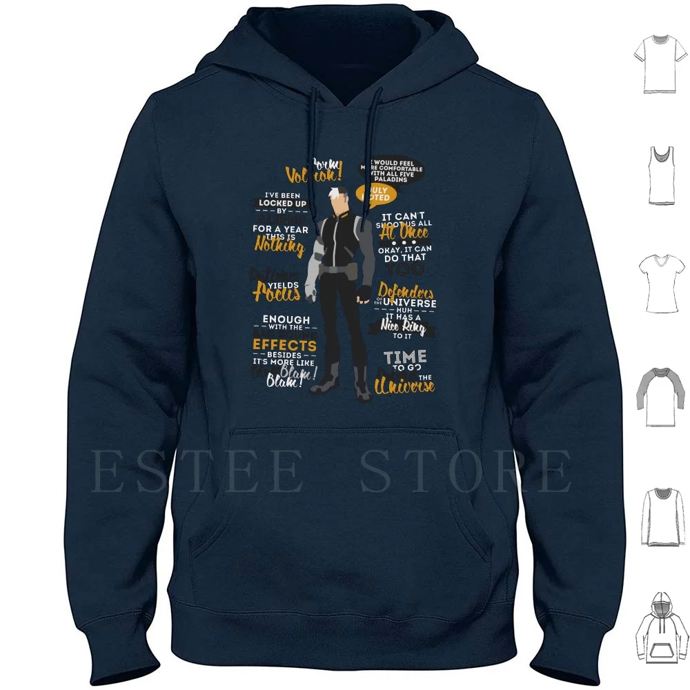 Shiro Quotes Sudaderas con capucha de manga larga Voltron Legendary Shiro Takashi Shirogane Golion Vld Cita Citas divertidas