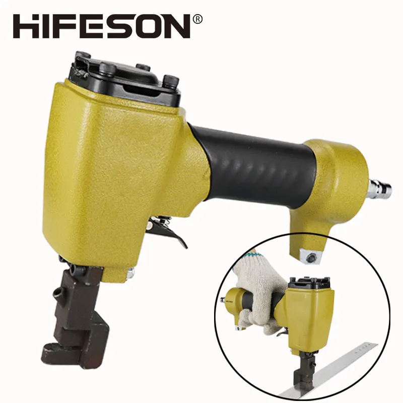 Folha de Ferro Pneumática Hifeson Pistola de Perfuração de Perfuração Rebitagem Cor Aço Galpão Placa Perfuração Chapa Metálica Dk6a 7a 8a
