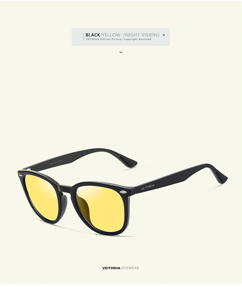 VEITHDIA Marke Sonnenbrille Aluminium + TR90 männer Photochrome Spiegel Sonnenbrille Brillen Vintage Outdoor Brillen Für Frauen 6116 – Detail 18