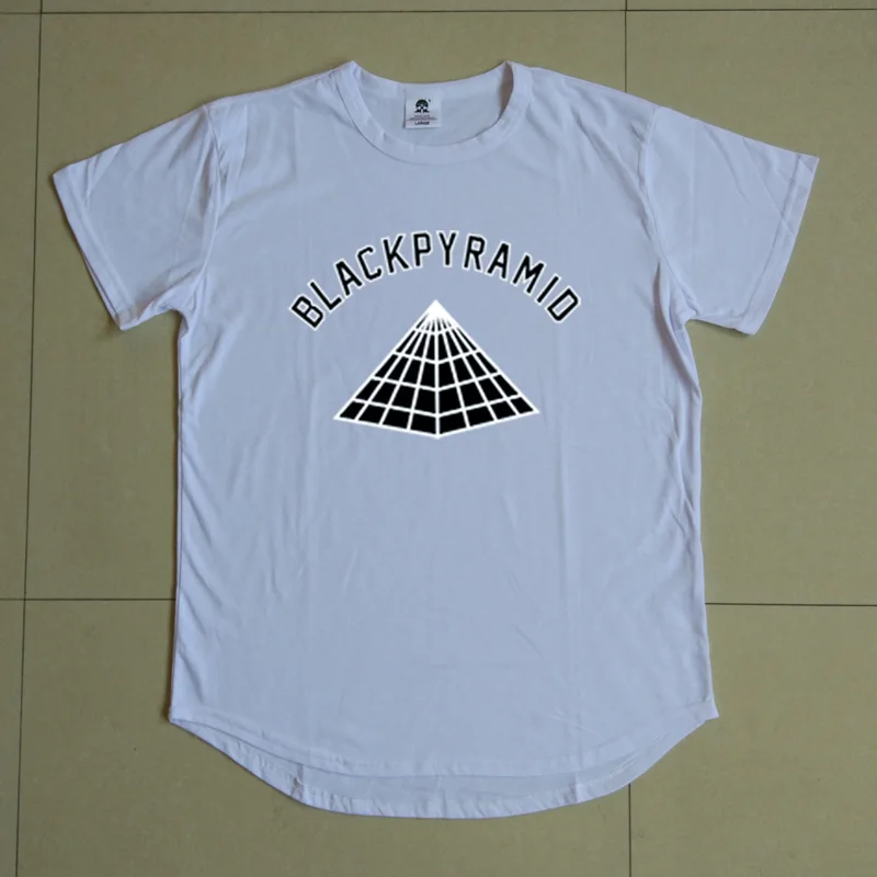 Fashion T Shirt Men Women Chris Brown New Brand BLACK PYRAMID Rap Hip Hop Men Extend T-shirt Justin Bieber Summer Cotton Tees