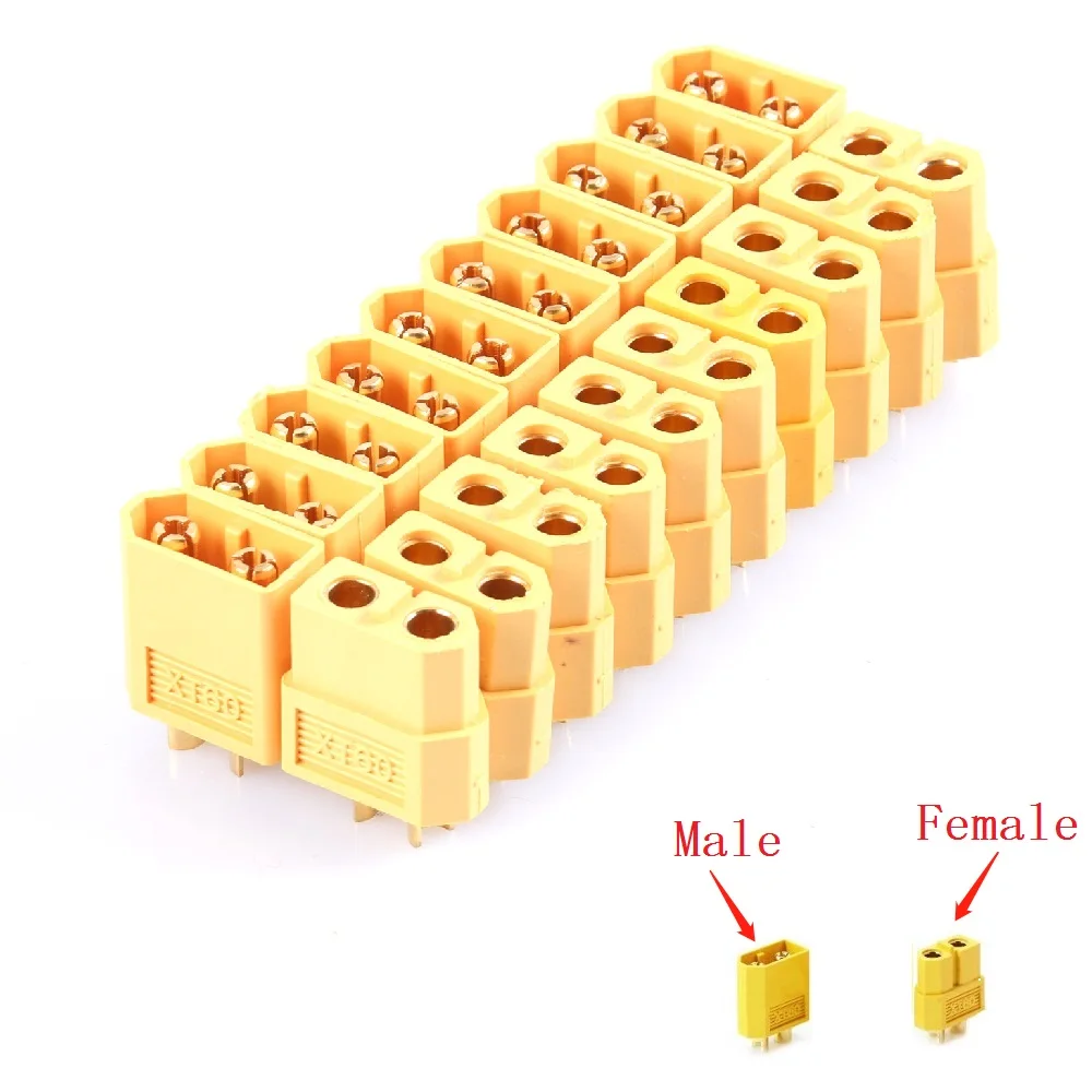 

hot sale xt60 XT-60 male female bullet connectors plugs for rc lipo battery quadcopter multicopter