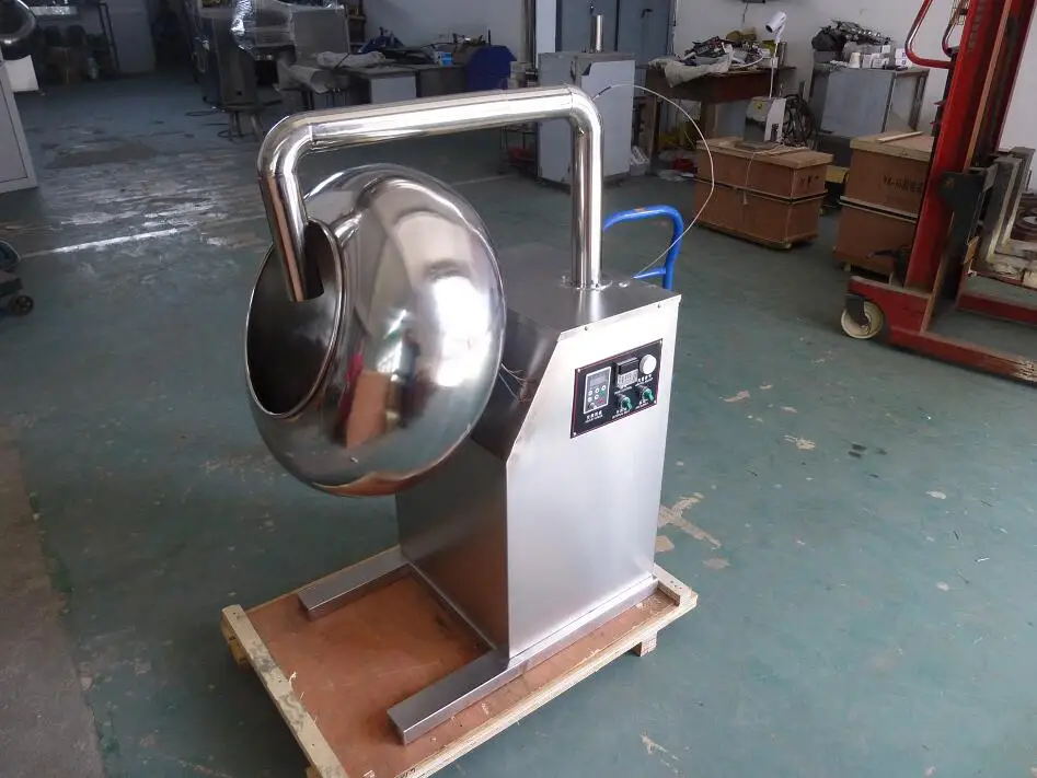 โรงงานปรับแต่ง800มมน้ำตาลเคลือบ Hotmelt เคลือบ Peanut Machine