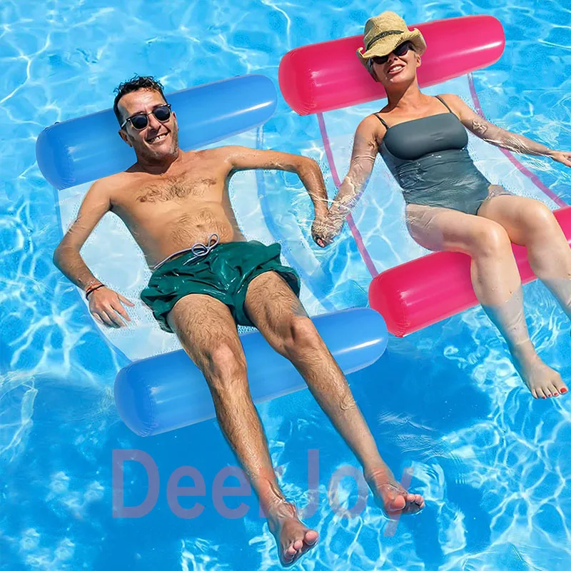 

Inflatable Water Hammock for Adults 4-in-1 Multi-Purpose Inflatable Pool Floats as Pool Lounger Chairs for Beach Swimming Pool