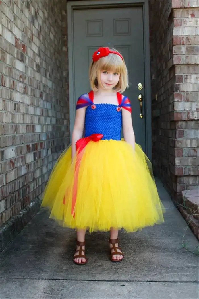 

Girl's dress European and American cartoon net yarn princess Christmas Halloween Tutu performance clothes