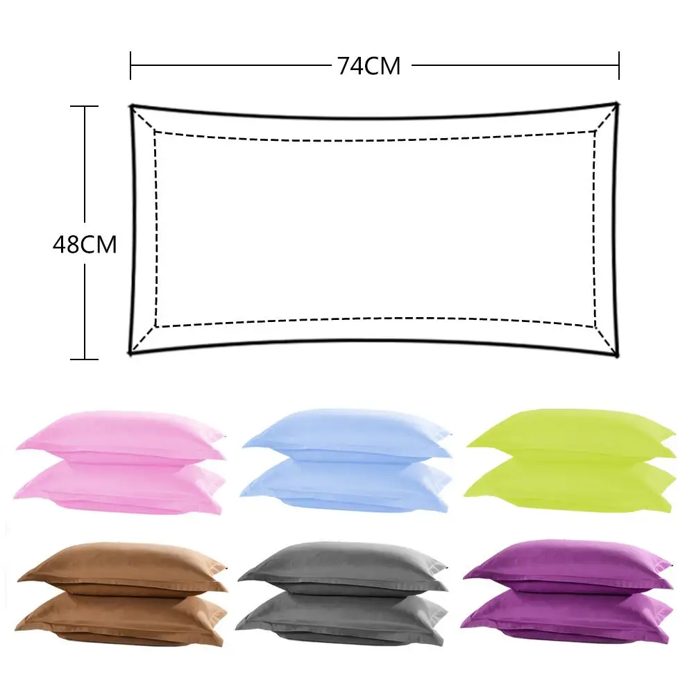 1 piece 48*74cm Rectangle cotton Throw Pillow Case Super Soft Pillowcases Washable Home Bed Adornment Pillowcase