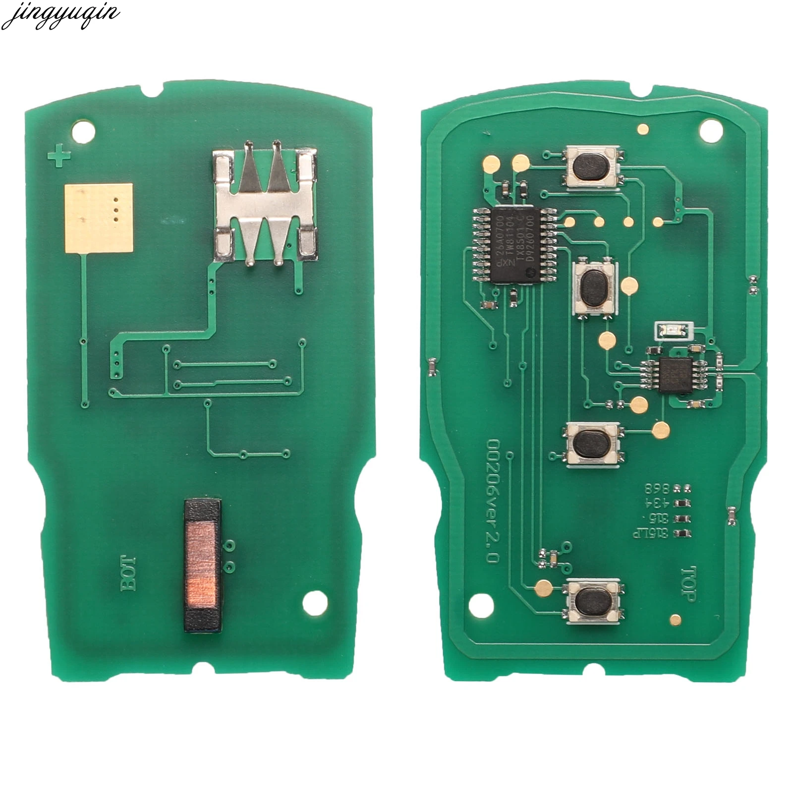 Jingyuqin Remote Control For BMW 7 Series E65 E66 315/315LP/433/868MHZ ID46 PCF7953 Chip CAS1 HU92 4 Buttons Car Key Fob