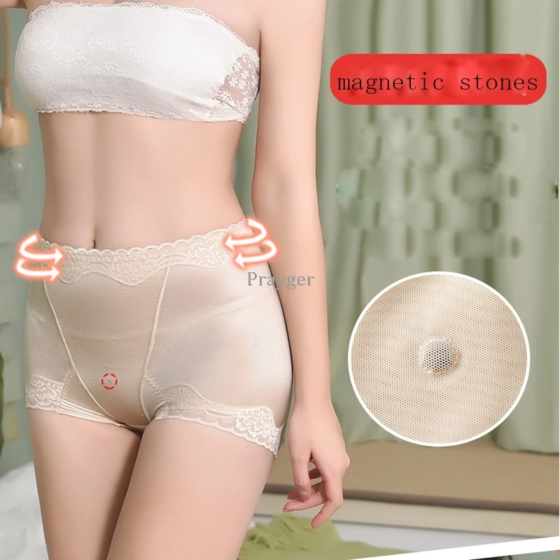 Women Slimming Body Waist Shaper Control Panties Magnetic Underwear Lace Lift Butt