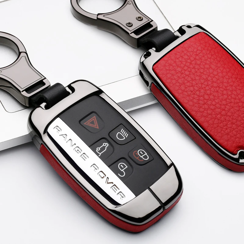 Galvanized Alloy key case cover protective shell for Land Rover FREELANDER DISCOVERY RANGE ROVER Range Rover Evoque Jaguar