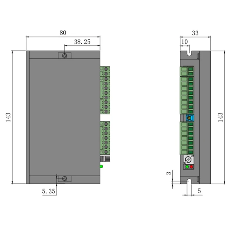 BLD-300B 24V 36V 48V 57mm BLDC Motor Driver 300W 18V-50V DC Brushless DC Motor Driver Controller