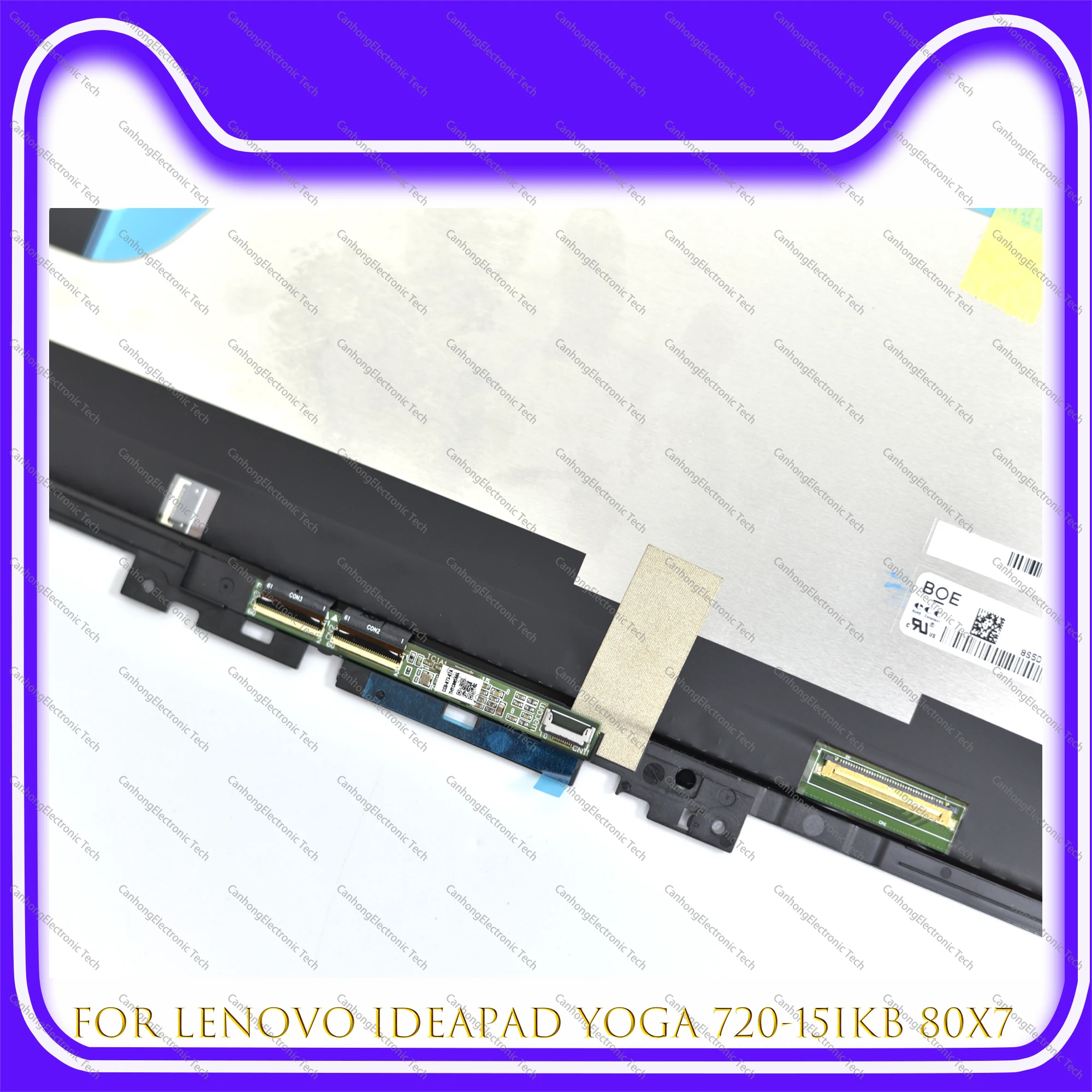 5D10N24288 15.6 "4K UHD untuk Lenovo Ideapad Yoga 720-15 Yoga 720-15IKB 80X7 Panel LCD Layar Sentuh Rakitan Digitizer dengan Papan