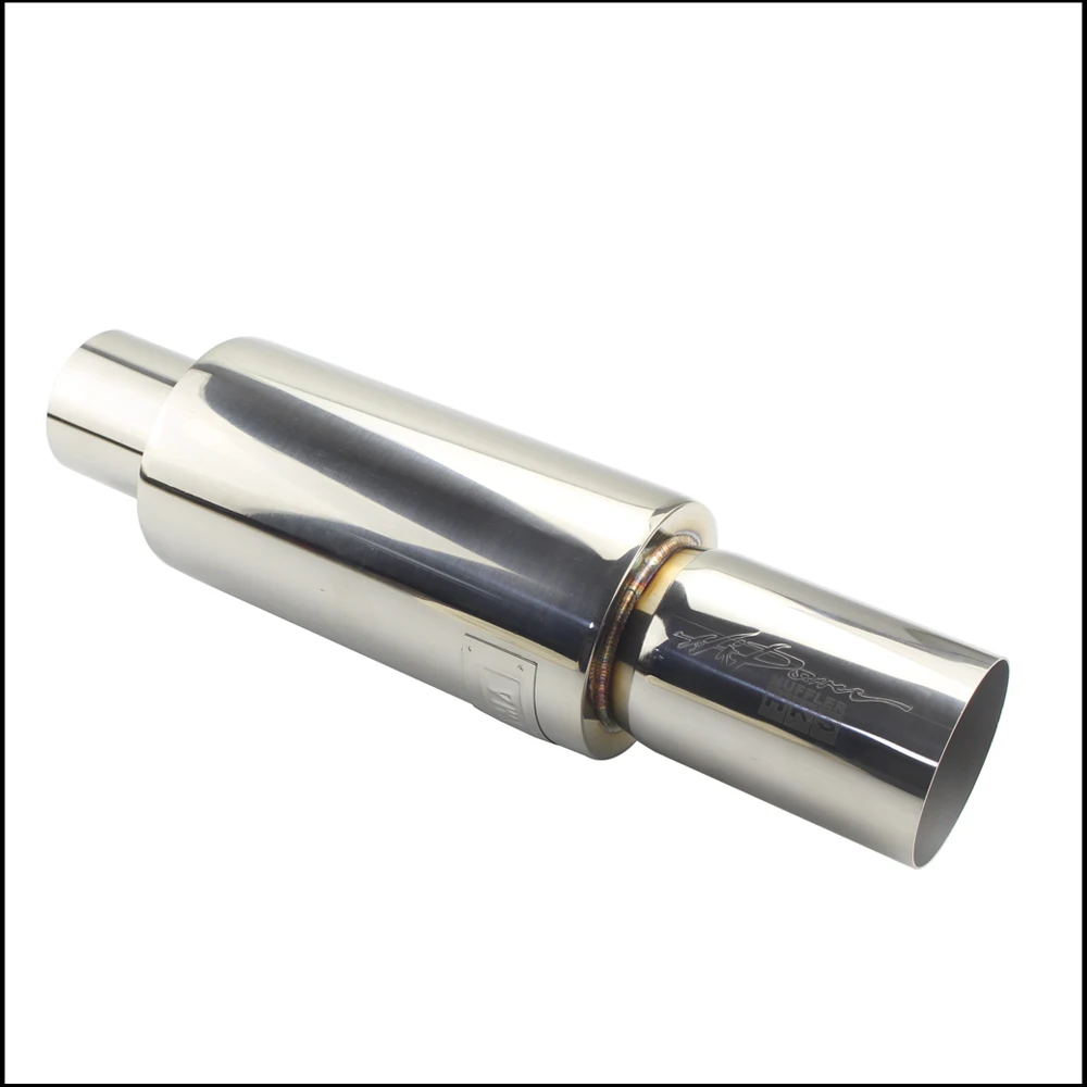 car exhaust pipe mufflers tail universal High Quality stainless steel Exhaust Systems racing Mufflers 2\