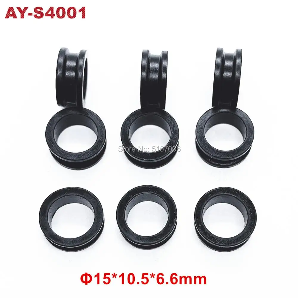 Free Shipping 500pieces Rubber Seal 15*10.5*6.6mm For Mitsubishi Car Service Kits Top Feed Fuel Injector Grommet  (AY-S4001)