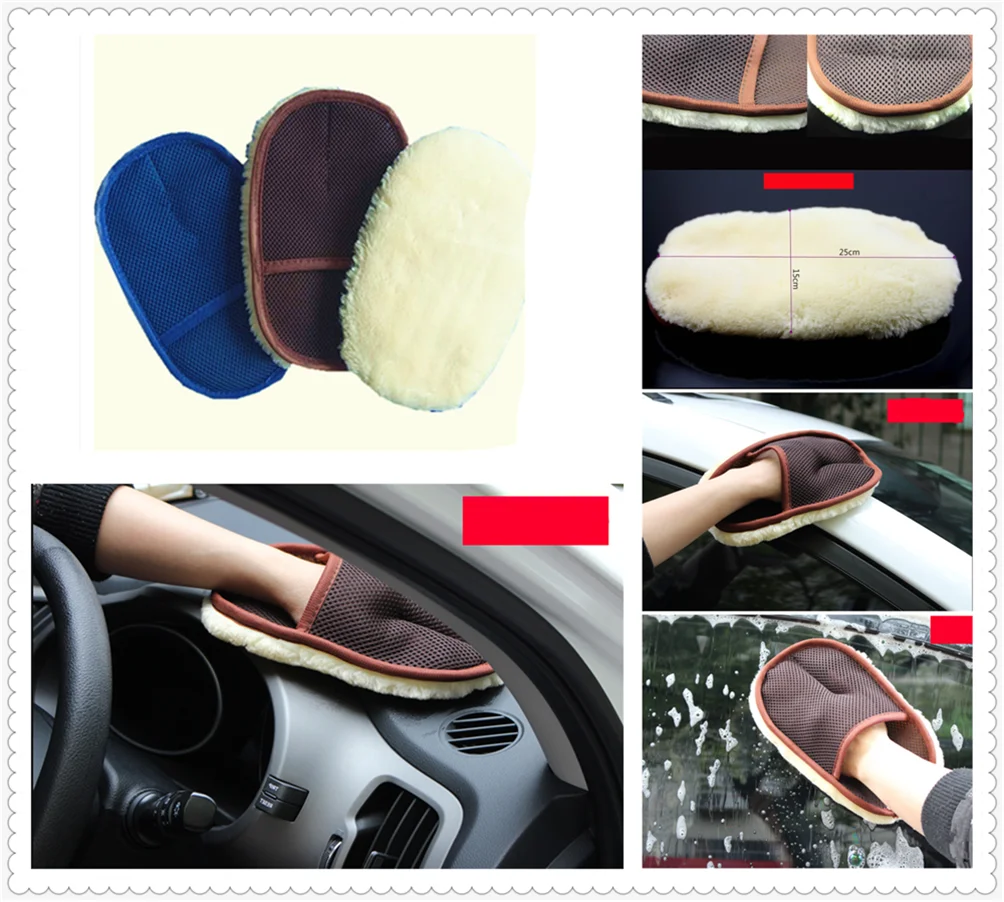 Car interior cleaning gloves motorcycle care waxing rag Accessories for Ford Taurus Mondeo Galaxy Falcon Everest S-MAX Escort