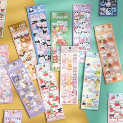 Sparkling Cute Stickers For Kids Scrapbook Card DIY Animal Cartoon Sticker for Journal Laptop Album Play House Sticker