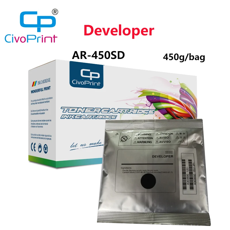 Civoprint 450g/bag compatible developer AR-450SD for sharp copier 451/450/280/310/420