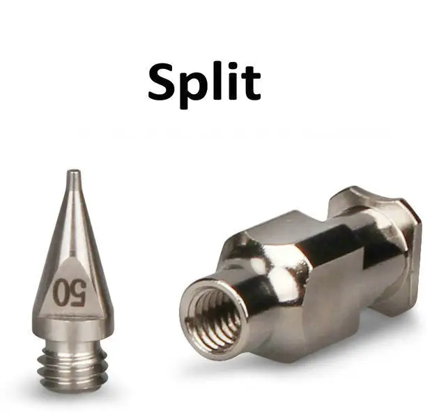 Split Stainless Steel 303 Precision Tapered Dispensing Tip (because of "split", you have to buy the Tip and the Hub separately)