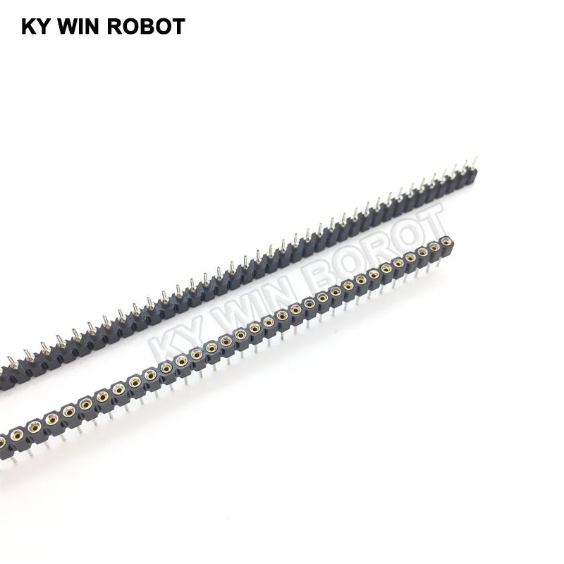 5 szt. 1x40 Pin 2,54 Okrągłe złącze żeńskie Pin Header