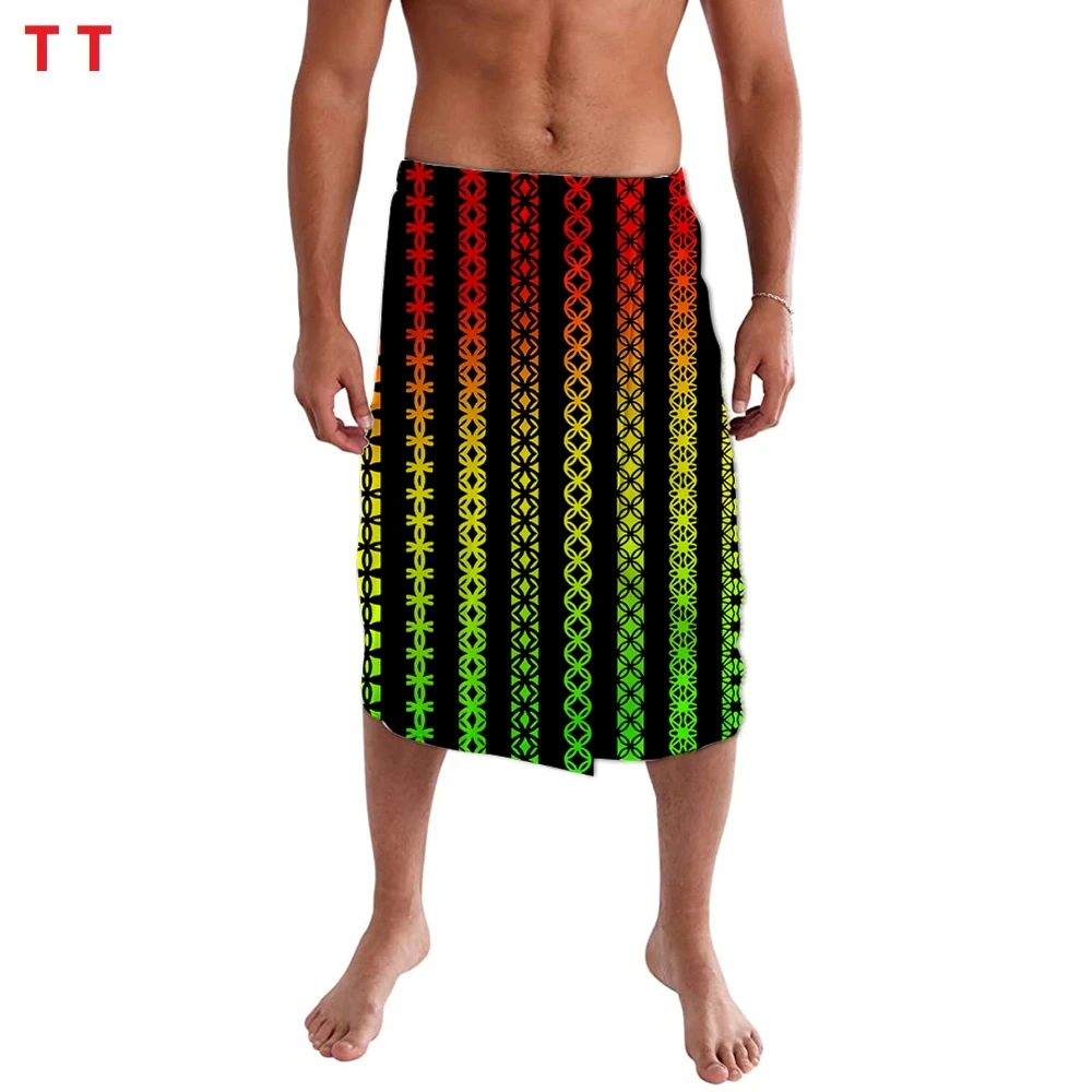 

Samoan Design Tribal Clothes New Arrivals Sarong Sefa Lavalava Male Tradittions Eveni Men's Cargo Pocket Ie Faitaga