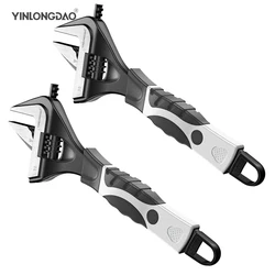 Adjustable Wrench Chrome vanadium Steel Universal Spanner Mini Nut Key Bathroom Wrench High Quality Plumbing Repair Tool