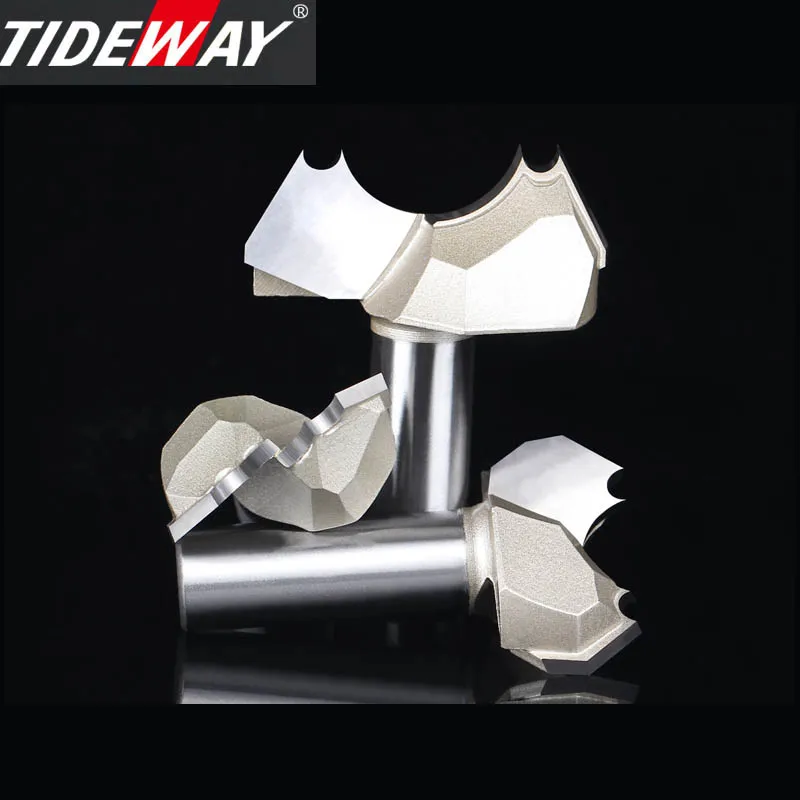 Priel Professional Grade Doppel Arc Holzbearbeitung Slot Fräser Gravur Wolfram Stahl Holz Trimmen Bit CNC Router Bit
