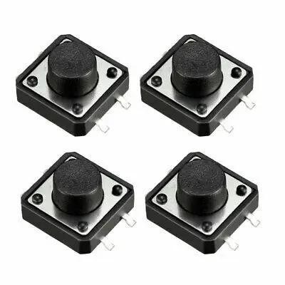 100PCS PCB Tactile Tact Mini Push Button Switch SMD 4pin Micro switch 12*12*4.3/5/6/7/8/9 MM 12x12*4.3/4.5MM/5MM/5.5MM/6MM/6.5H