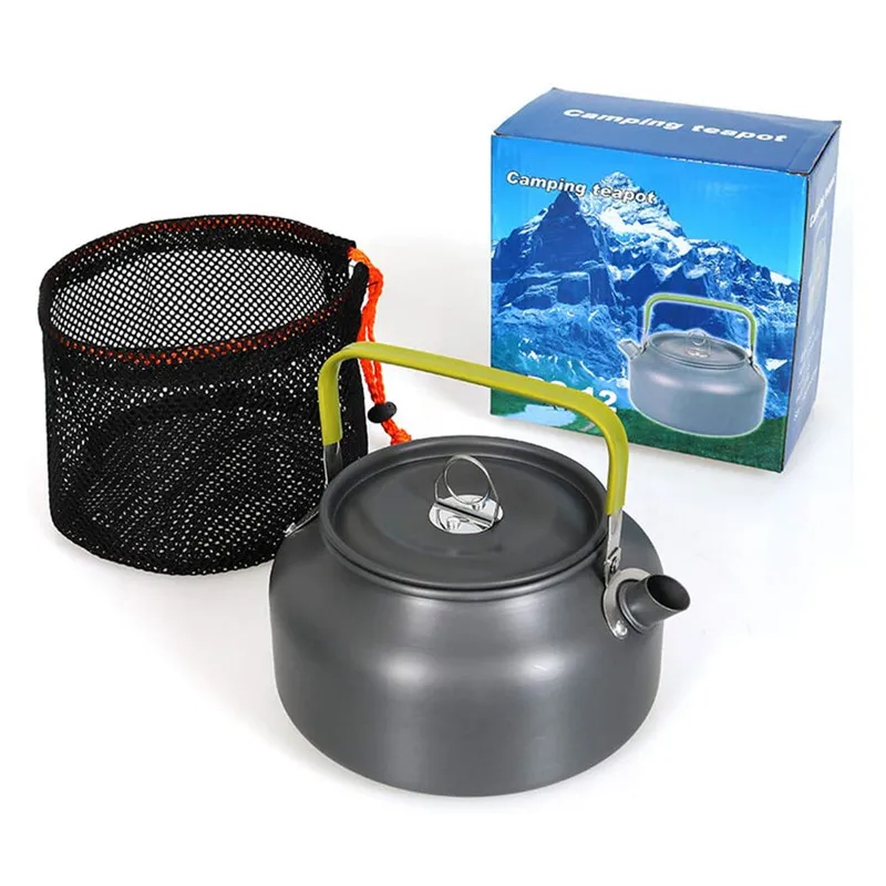 Portable Outdoor Camping Teapot Aluminum Alloy Water Bottle Corrosion Resistance Hard Oxidation Treatment Kettle Pot Cookware