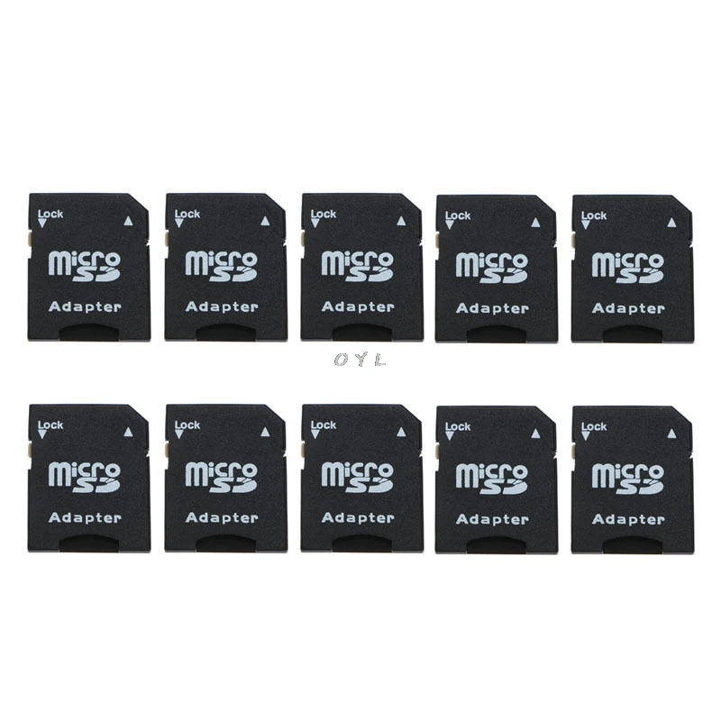 10PCS Micro SD Card to SD Card Converter Adapter Small Adapter for Most or Micro SD Cards Easy to carry Adapter  Good