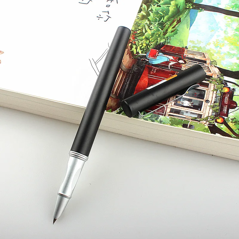 PAILI 5002 Black Fountain Pen Matte Black Extra Fine 0.38mm Ink Pen Spare Pen Nibs Option School Office Supplies