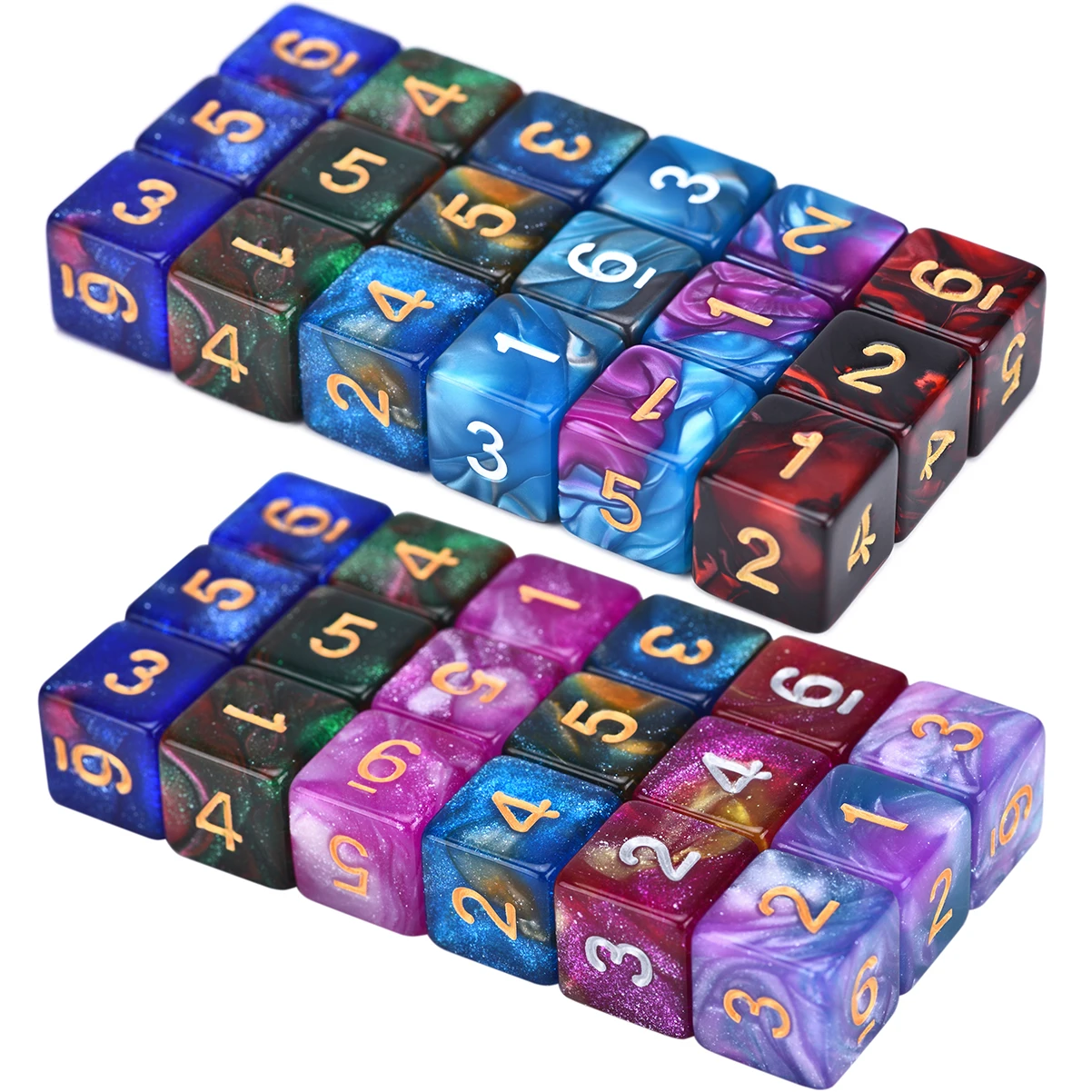 18 Pcs Zes Zijdige Leger Dobbelstenen Voor Tafelblad War Game