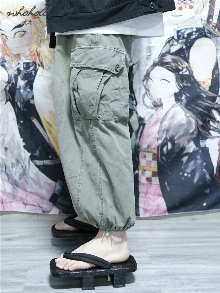 Verão homem flip flops japonês de madeira geta samurai tamancos sapatos cosplay trajes sapatos plataforma fundo grosso sandálias homem chinelo