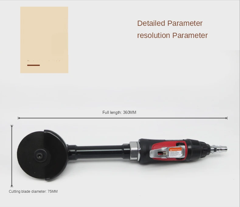 Lengthened Pneumatic Pneumatic Cutting Machine Tool Pneumatic Cutting Pneumatic Grinding Wheel 18000Rpm