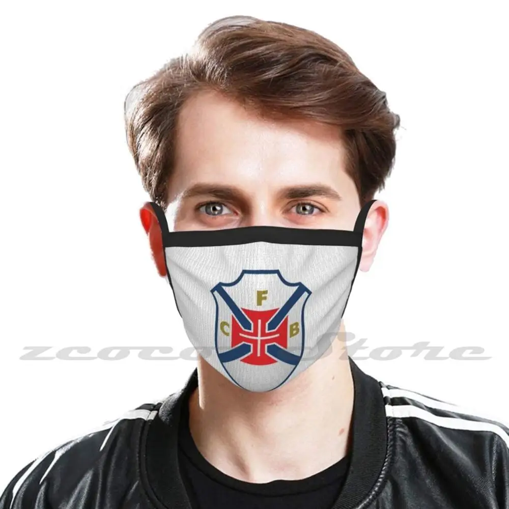 Os Belenenses maschera filtrante Pm2.5 personalizzata di tendenza lavabile Os Belenenses Soccer portogallo Football Primeira Liga