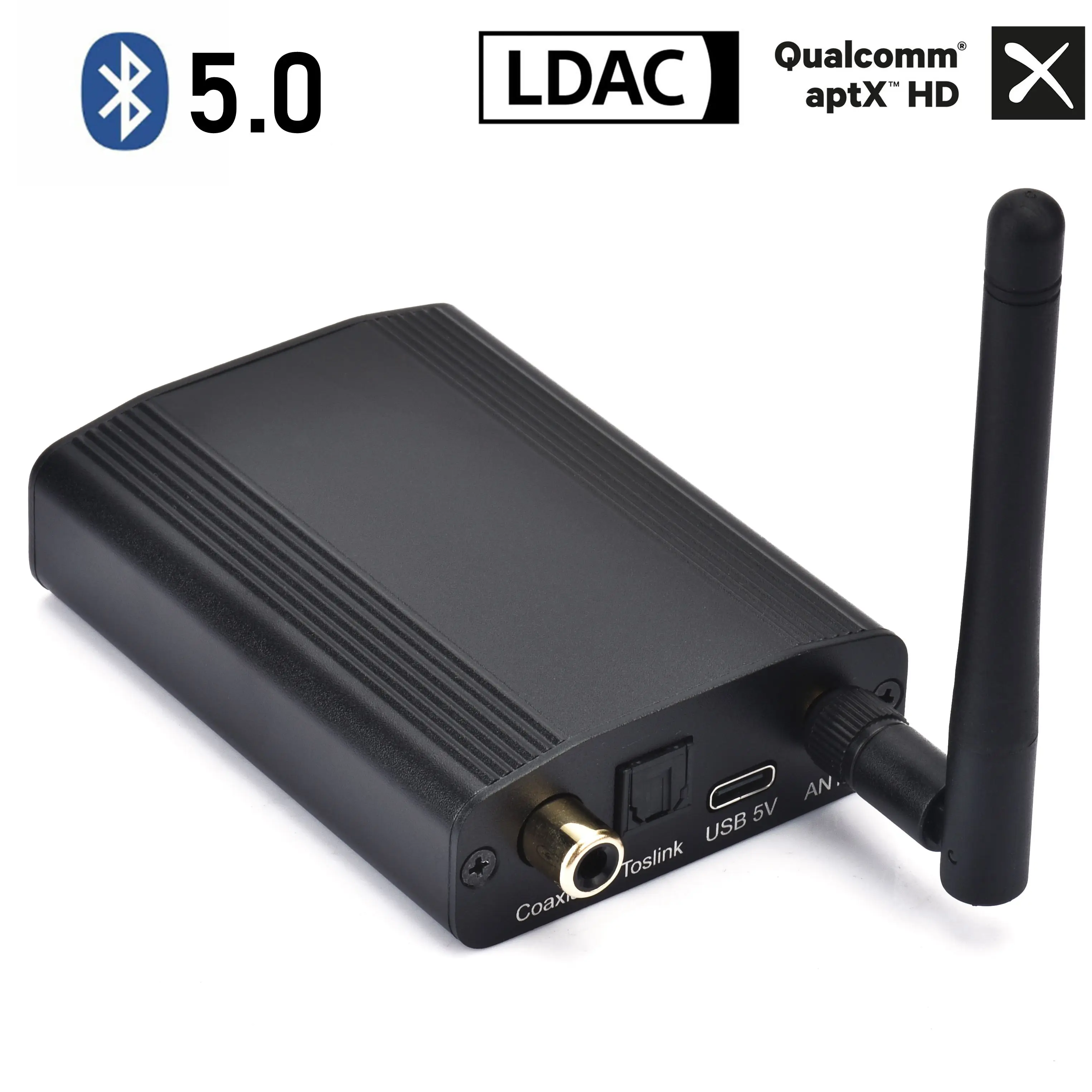 Bluetooth receiver  HiFi 5.4 digital interface QCC3084 optical fiber aptx HD coaxial LDAC lossless audio