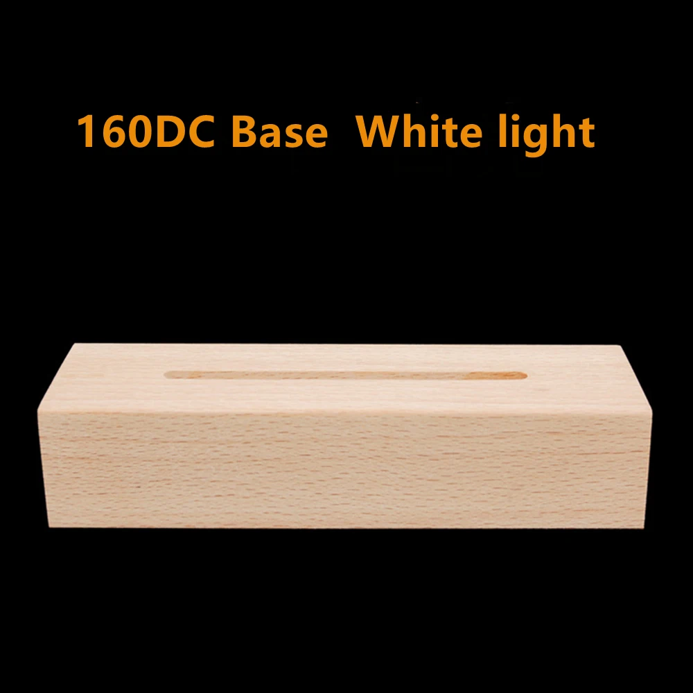 Led Base for Acrylic Night Light Rectangular Acrylic Luminous USB Wood Base Fairy Lights Decoration Decorations for Room Decor