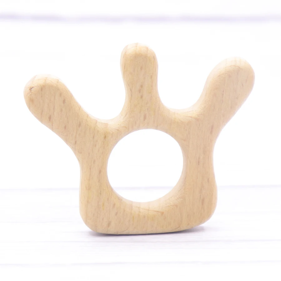 1 stücke Baby Tier Buche Natur Zahnen Holz Beißring Nagetier Tiny Stange Baby Beißring Anhänger Für Schnuller Kette Zahnen Produkte